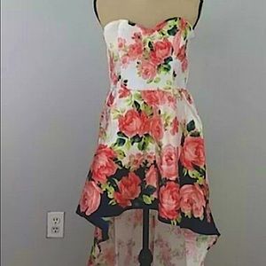 Crystal Doll High Low Floral dress